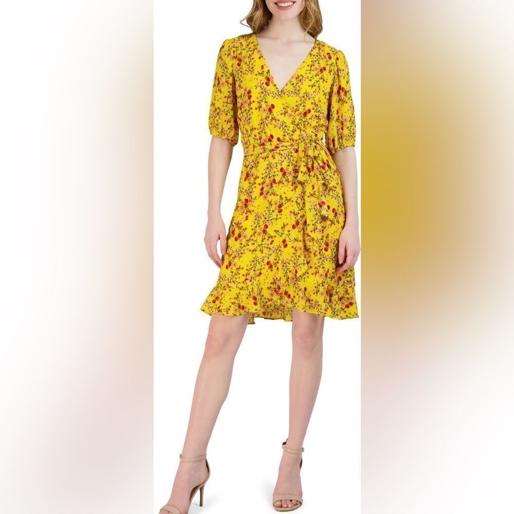 Puff Sleeve Floral Faux Wrap Dress
Julia Jordan